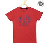 Allen Solly Juniors Half Sleeves T-Shirt Logo Print - Red