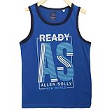 Allen Solly Juniors Cotton Sleeveless T Shirt Printed - Blue