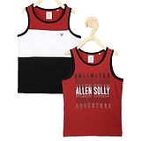 Allen Solly Juniors Sleeveless T Shirt Pack 2 - Red White