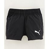 PUMA Knee Length Active Woven Shorts Logo Patch - Black