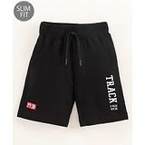 Ruff Shorts With Drawstring - Black