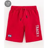 Ruff Shorts With Drawstring - Red