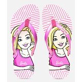 Kidsville Barbie Print Casual Flip Flops - Pink