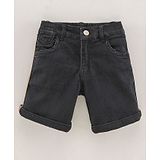 Little Kangaroos Knee Length Bermuda - Black