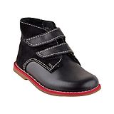 Beanz Solid Leather Shoes - Black