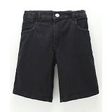 Little Kangaroos Knee Length Denim Bermuda - Black