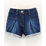 Little Kangaroos Denim Shorts Solid- Blue