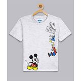 Kidsville Mickey & Friends Print Short Sleeves Tee - Grey