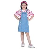 Naughty Ninos Short Sleeves Butterfly Print Top With Dungaree - Blue