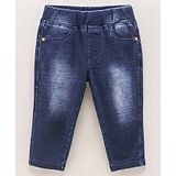 Vitamins Ankle Length Denim Jeggings Solid - Blue