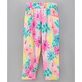 Vitamins Full Length Tapered Floral Print Trouser - Multicolour