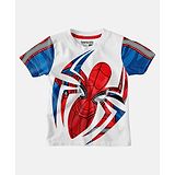 Bonkids Half Sleeves Spiderman Print Tee - White