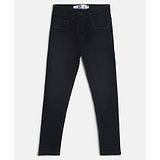 Tales & Stories Solid Clean Look Slim Fit Jeans - Black