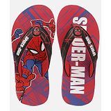 Kidsville Spiderman Print Flip Flops - Red