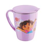 Joyo Disney Dora Stainless Steel Latte Mug With Lid Dark Pink - 350 ml