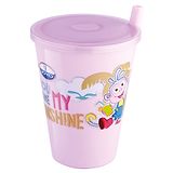 Joyo Disney Dora Sipper Glass With Cap - Dark Pink