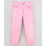 Vitamins Denim Capri Solid- Pink