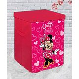 Disney By Kuber Fun Homes Foldable Storage Box With Lid Disney Minnie Mouse Print - Pink