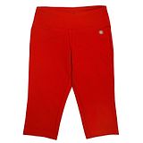 Tiny Girl Three Fourth Length Solid Jeggings - Red