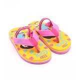 Dora Slip On Flip Flops  the Explorer Print - Light Yellow Pink