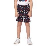 Jack & Jones Junior Shorts Alphabets Print - Black