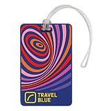 Travel Blue Waves ID Tag-Multicolour