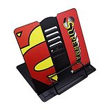 Asera Superman Metal Adjustable Portable Reading Book Shelf - Red