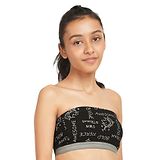 Dchica D'chica Black Metallic Print Strapless Bralette For Girls - Black