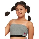 Dchica D'chica Solid Tube Bra - Grey