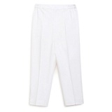 Tiber Taber Solid Cotton Trouser - White