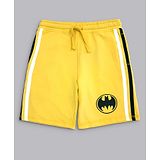 Kidsville Batman Featured Placement Print Shorts - Yellow