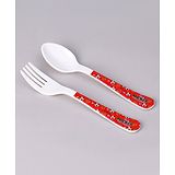 Disney Mickey Mouse And Friends Kids Fork and Spoon - Red