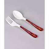 Marvel Spiderman Fork and Spoon - Red Black