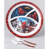 Spider Man Spiderman 3 Sectioned Plate - Multicolour