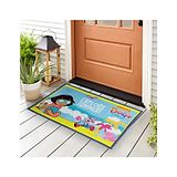 Sassoon Dora Cartoon Printed Anti Skid Door Mat - Blue