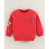 Little Kangaroos Full Sleeves Sweatshirt Multiprint - Red