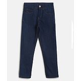 Tales & Stories Slim Fit Solid Jeans - Dark Blue