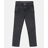 Tales & Stories Slim Fit Solid Jeans - Dark Grey