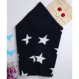 Yellow Apple Star Sherpa Lined Cum Wrapper - Navy Blue