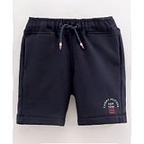 Tommy Hilfiger Cotton Knit Knee Length Shorts Solid Colour - Black