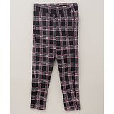 Vitamins Full Length  Check Trousers- Pinki