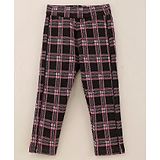 Vitamins Full Length Checks Trousers - Pink