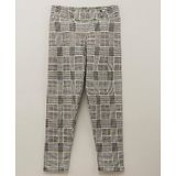 Vitamins Full Length  Check Trousers- Black White