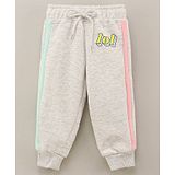 Vitamins Full Length Lounge Pants Text Print - Grey