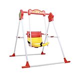 Maanit Kids Outdoor Garden Foldable Jhula  Pre-assembled - Yellow Red