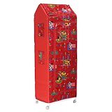 Maanit Cotton 6 Cabinet Collapsible Wardrobe - Red