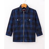 GINI & JONY Gini And Jony Full Sleeves Shirt Checks Pattern  - Blue