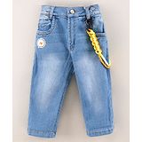 Little Kangaroos Full Length Washed Denim Jeans - Blue