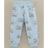 Little Kangaroos Full Length Truck Printed Lounge Pant - Blue