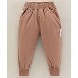 Little Kangaroos Full Length Trouser Solid Color - Brown